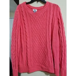 Bright pink sweater